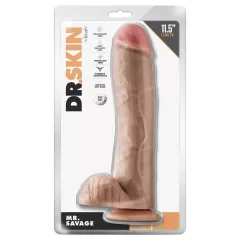 Blush Dr. Skin - élethű dildó herékkel (testszínű)