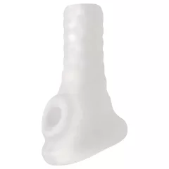 Perfect Fit Breeder - nyitott péniszköpeny (10 cm, fehér)