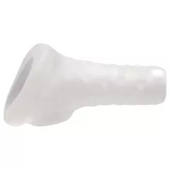 Perfect Fit Breeder - nyitott péniszköpeny (10 cm, fehér)