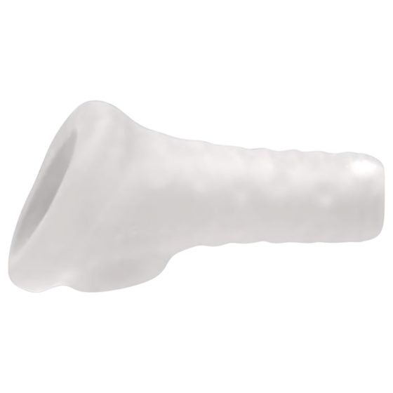 Perfect Fit Breeder - nyitott péniszköpeny (10 cm) - fehér