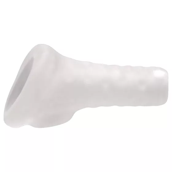 Perfect Fit Breeder - nyitott péniszköpeny (10 cm, fehér)
