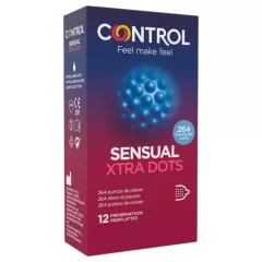 Control - extra pontozott óvszer (12 db)