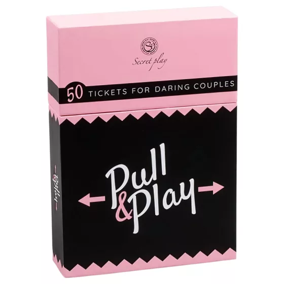Secret Play Pull & Play - erotikus kártyajáték pároknak (50 kártya) - 7 nyelven