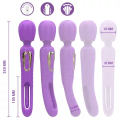   Intense Christy - mozgó nyelves wand masszírozó vibrátor (lila)