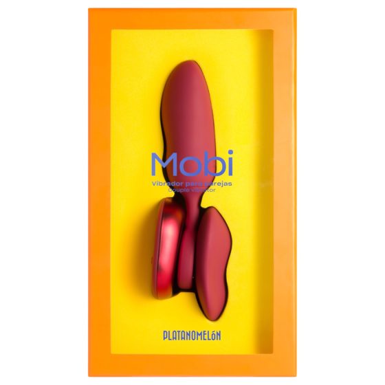 Platanomelón Mobi - 2 részes vibrátor szett - (piros)