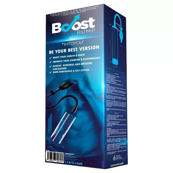 Boost PSX04 - kézi péniszpumpa mérőskálával (átlátszó) - 22 cm