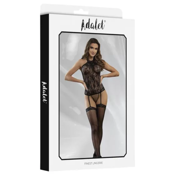 Adalet Nicole - csipkés necc szett - (fekete)