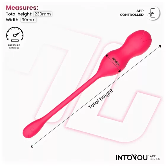 INTOYOU Kyra Pelvic - okos, vibrációs kegel duo (pink)