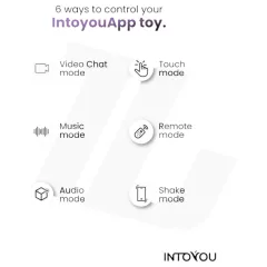 INTOYOU - okos, vibrációs pénisz-és heregyűrű (kék)