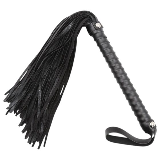 Latetobed - textúrált ostor - fekete (48cm)