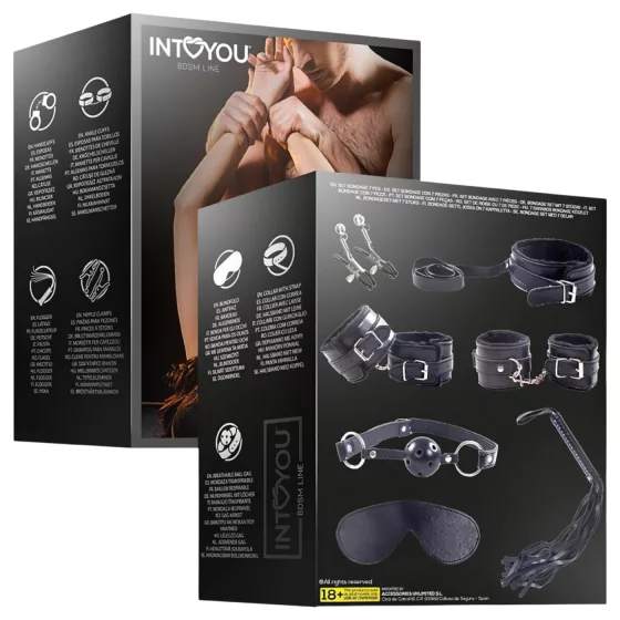 INTOYOU - BDSM kezdő szett - 7 részes (fekete)