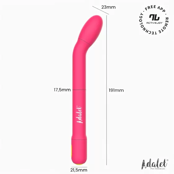 Adalet Gently - okos G-pont és prosztata vibrátor (pink)