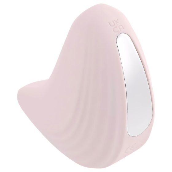 / Playboy Palm - akkus, vízálló 2in1 csikló vibrátor (pink)