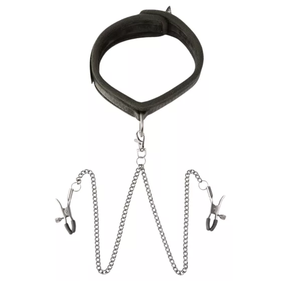 Sei Mio - nyakörv és bimbócsipesz (fekete)