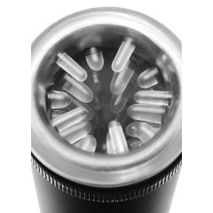   / Master-Bot - fel-le mozgó, puha tüskés száj maszturbátor (fekete)