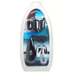   XR Brands - Trinity - két tojásos sapka makkvibrátor (fekete-ezüst)