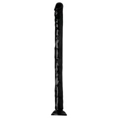 Hosed Anal Snake 19 - tapadókorongos anál dildó (fekete)