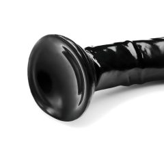 Hosed Anal Snake 19 - tapadókorongos anál dildó (fekete)