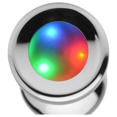 Booty Sparks - világító butt plug - nagy (ezüst)