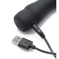 Trinity Vibes - 2in1 dilator és makkvibrátor (fekete)