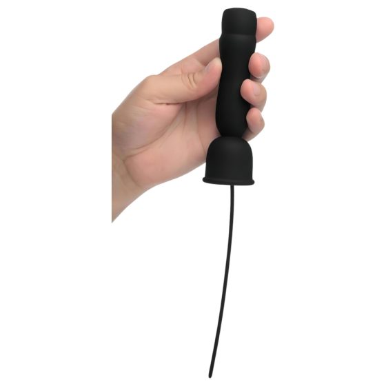 Trinity Vibes - 2in1 dilator és makkvibrátor (fekete)