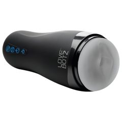   Lovebotz Auto Milker - vízálló szívó-rezgő maszturbátor (fekete)