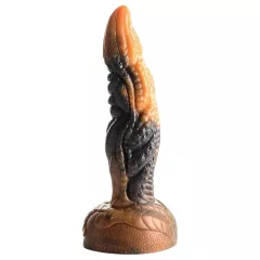   Creature Cocks Ravager - textúrált szilikon dildó - 20 cm (narancs)