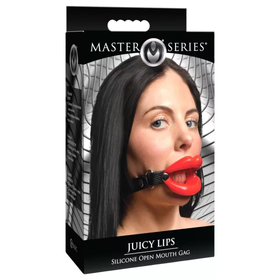 XR Brands - szájpecek BDSM játékhoz (piros)