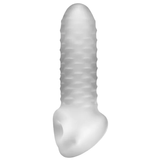 Fat Boy Checker Box - péniszköpeny (15 cm) - fehér