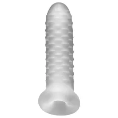 Fat Boy Checker Box - péniszköpeny (15 cm) - fehér