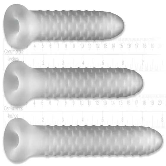 Fat Boy Checker Box - péniszköpeny (19cm) - fehér