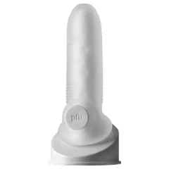 Fat Boy Micro Ribbed - péniszköpeny (15 cm) - fehér