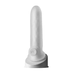 Fat Boy Micro Ribbed - péniszköpeny (17 cm) - fehér
