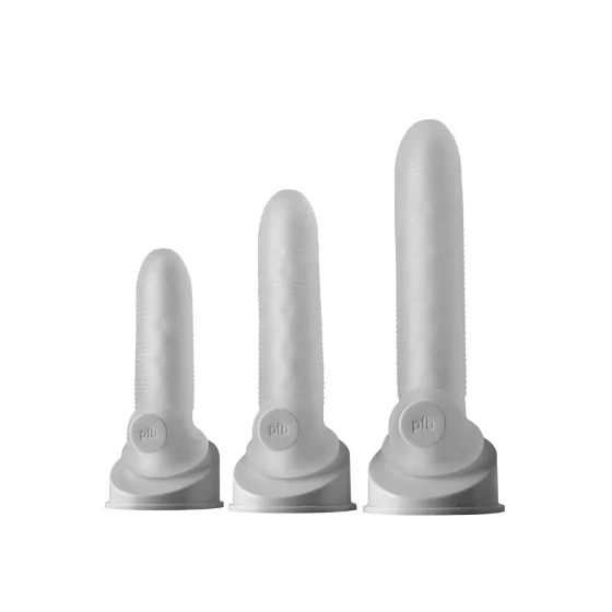 Fat Boy Micro Ribbed - péniszköpeny (19 cm) - fehér