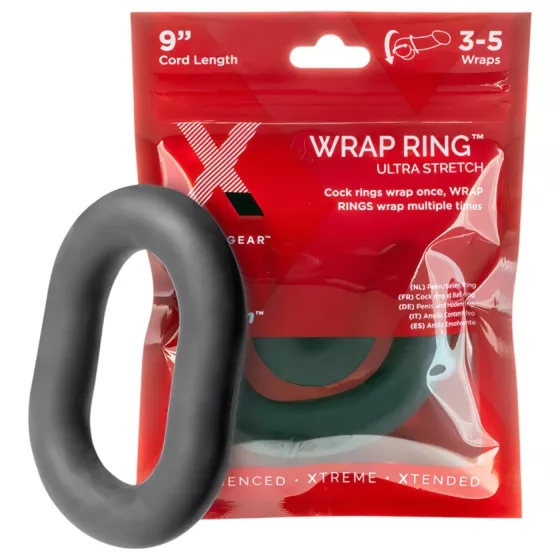 / Perfect Fit Ultra Wrap 9 - vastag péniszgyűrű - fekete (22cm)