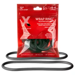   / Perfect Fit Slim Wrap 12 - vékony péniszgyűrű - fekete (30cm)