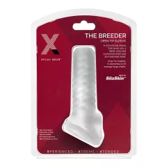 Perfect Fit Breeder - nyitott péniszköpeny (fehér)
