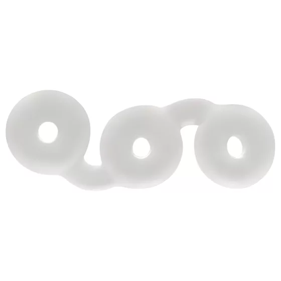 Perfect Fit Triple - péniszgyűrű trió (fehér)