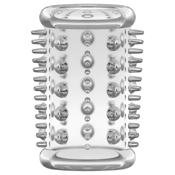 Stay Hard - apró tüskés péniszmandzsetta (átlátszó)