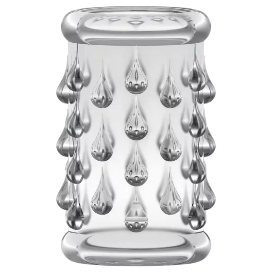 Stay Hard - gömbös péniszmandzsetta (átlátszó)