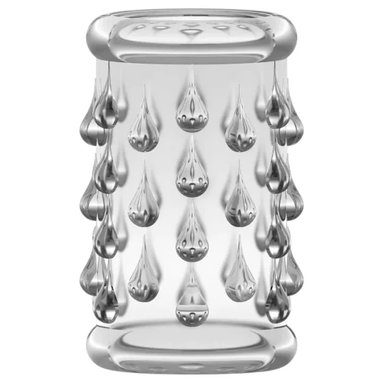 Stay Hard - gömbös péniszmandzsetta (átlátszó)