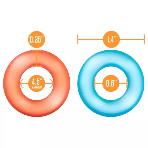 King of the Ring - péniszgyűrű szett - színes (6db)