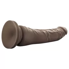   Dr. Skin 8,5 - tapadókorongos élethű dildó (barna, 20,5 cm)