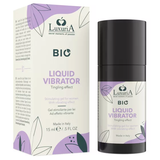 Intimateline Luxuria BIO - folyékony vibrátor gél nőknek (15ml)