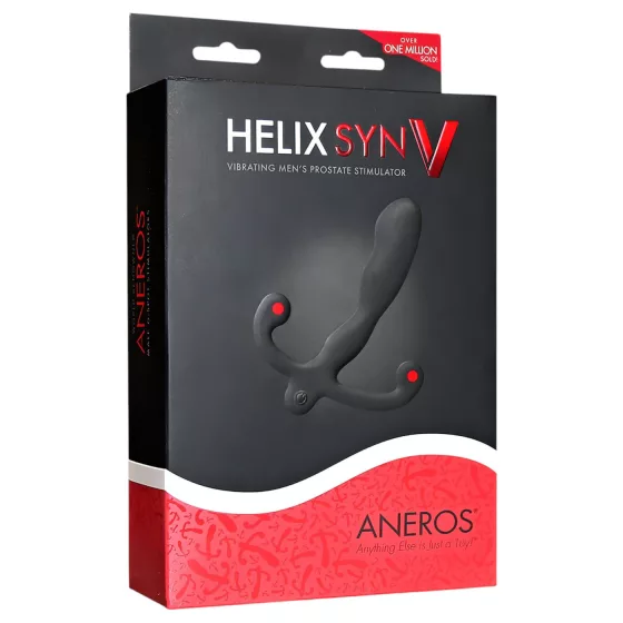 Aneros Helix Syn V - akkus prosztata vibrátor (fekete) - 12,7 cm
