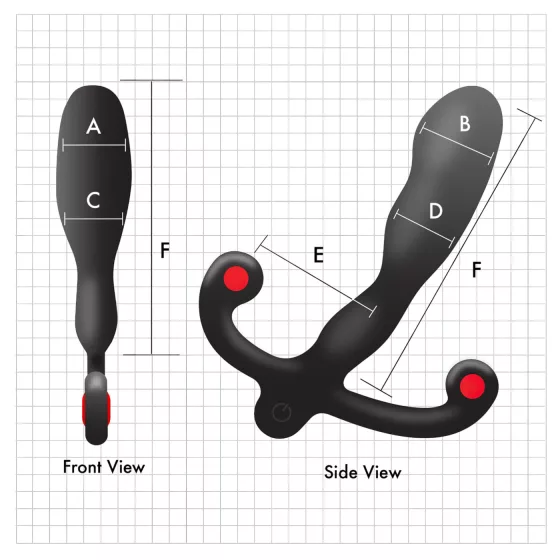 Aneros Helix Syn V - akkus prosztata vibrátor (fekete) - 12,7 cm