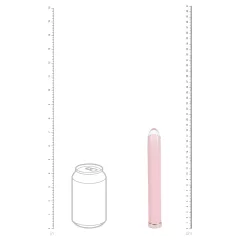 Loveline - egyenes üveg vibrátor (rózsaszín)