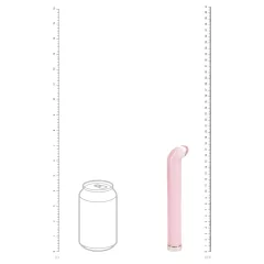 Loveline - G-pontos üveg vibrátor (rózsaszín)