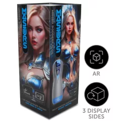 Masturs Eloa - szívó-rezgő AR maszturbátor (szürke)