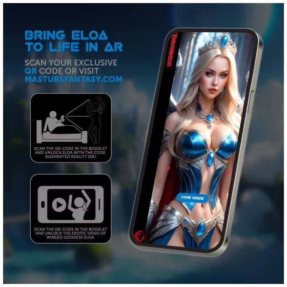 Masturs Eloa - szívó-rezgő AR maszturbátor (szürke)